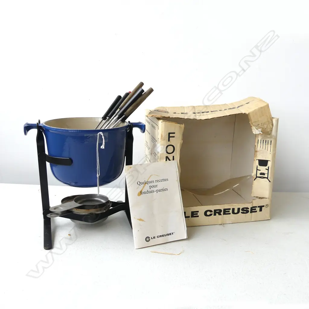 LE CREUSET FONDUE SET IN ORIG. BOX H.200mm Image 1++
