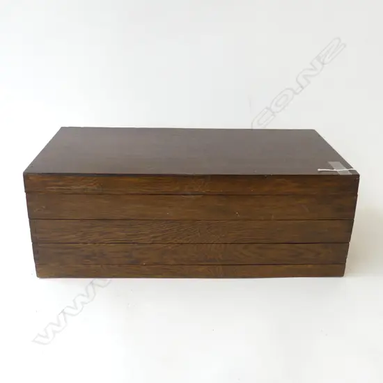 5 FABRIC LINED TRAYS FORMING BOX 475x230x170mm