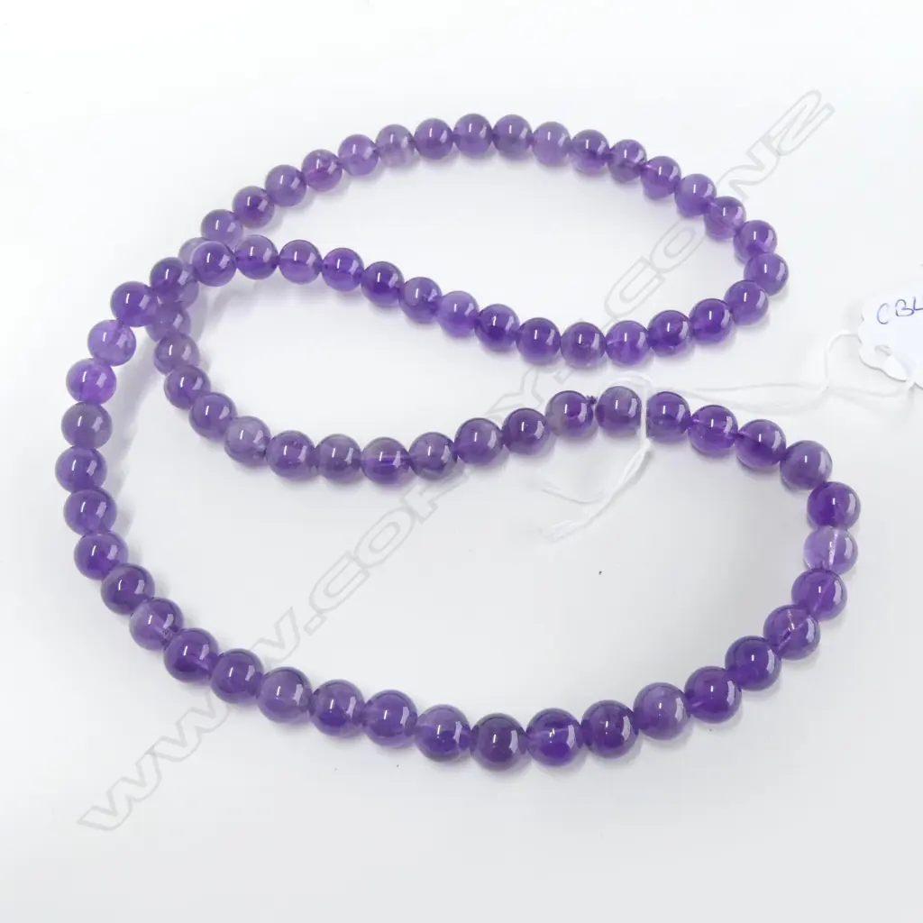 STRING AMETHYST BEADS Image 1++