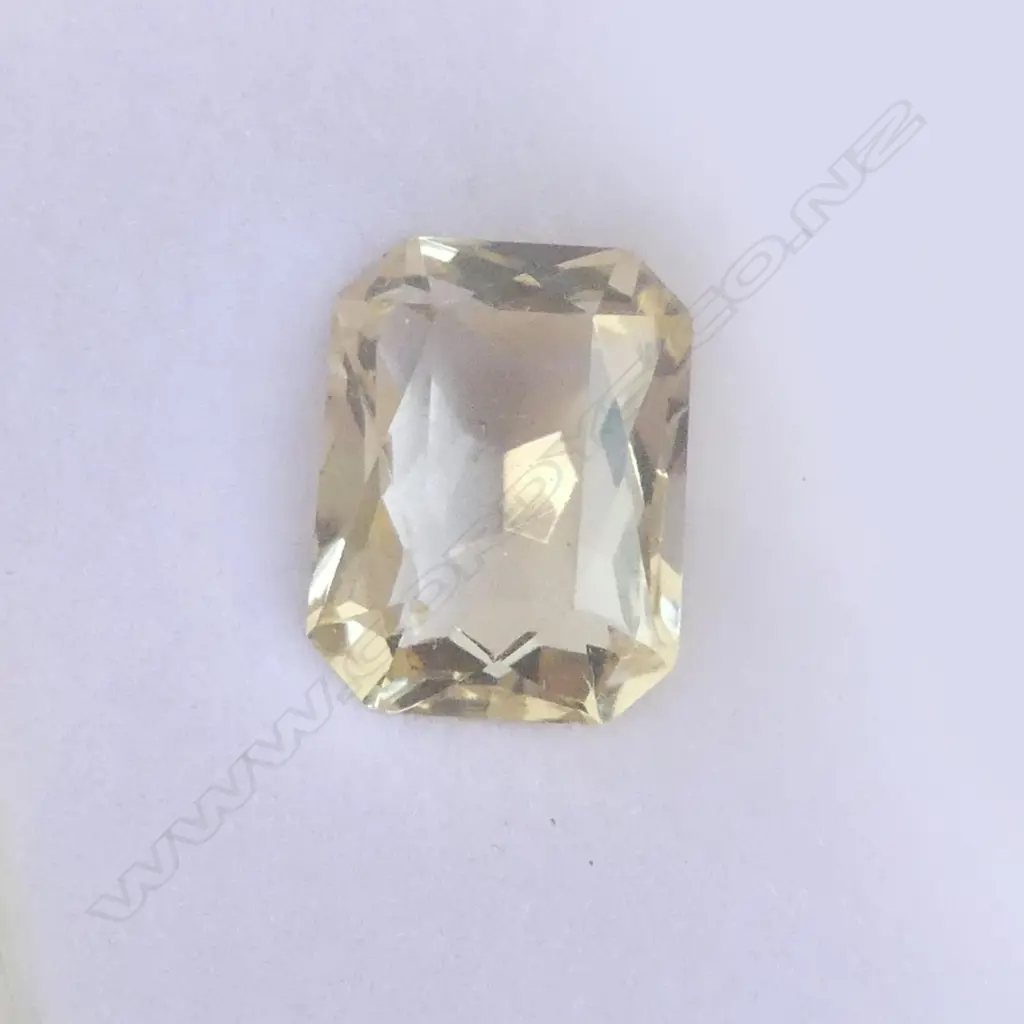 11.5CT FACETED CITRINE OCTAGON CUT Image 1++