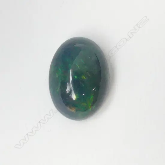 BLACK UNSET OPAL CABACHON  3.43ct, AIG CERT