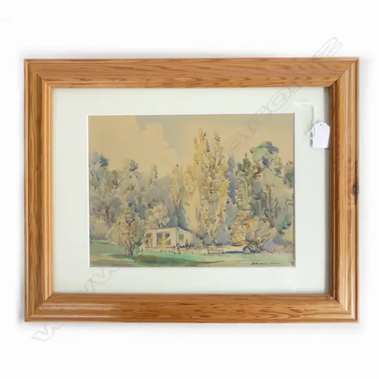 BIRTCHNELL DELPH (1901-96) TARANAKI FARMYARD, W/C. 220 x 290mm