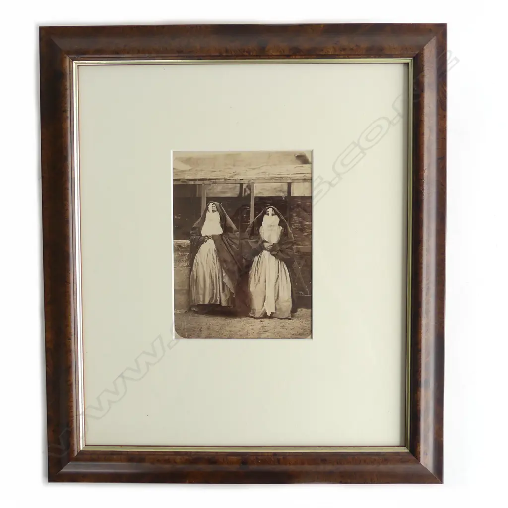 *TO BE RTVD ON 10TH SEPT / 1880S  TAURINES STUDIO PHOTOGRAPH NAUTCH WOMEN (INDIAN DANCERS), 200 x 150mm Image 1++