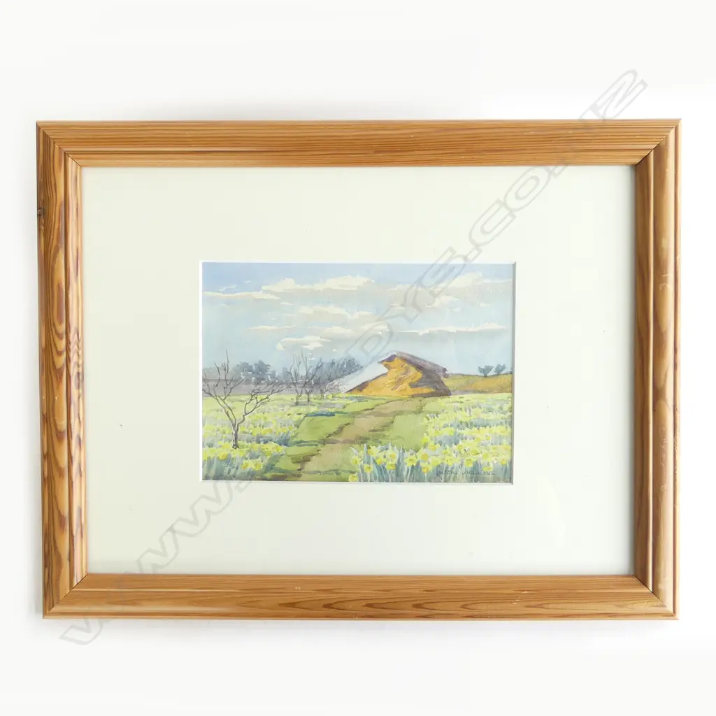 LUCRETIA JOHNSON RA (1800-1900), RURAL SCENE. W/C. 160 x 220mm Image 1++