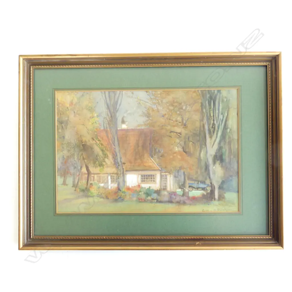 AMY B DAWSON, ACACIA LODGE CORNWALL PARK 1950’S, W/C. 240 x 350mm Image 1++