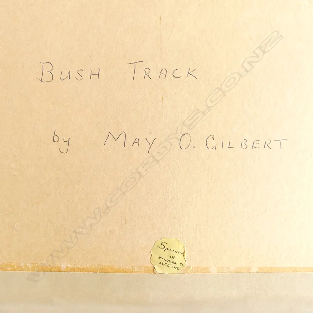 MAY GILBERT(1902-1977) 'BUSH TRACK', W/C, SIGNED, 1950. 400 x 300mm Image 1++