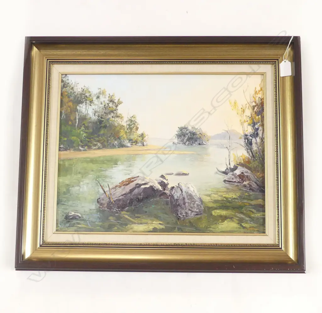 RICHARD PONDER, COASTAL SCENE, OIL ON BOARD 345x450mm Image 1++