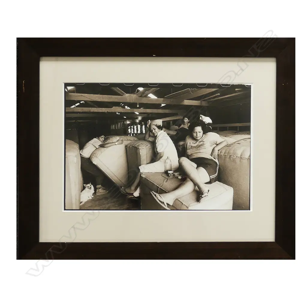 PHOTOGRAPHER UNKNOWN, UNTITLED WOOLSHED SCENE, SEPIA PHOTOGRAPH, 270 x 395mm Image 1++