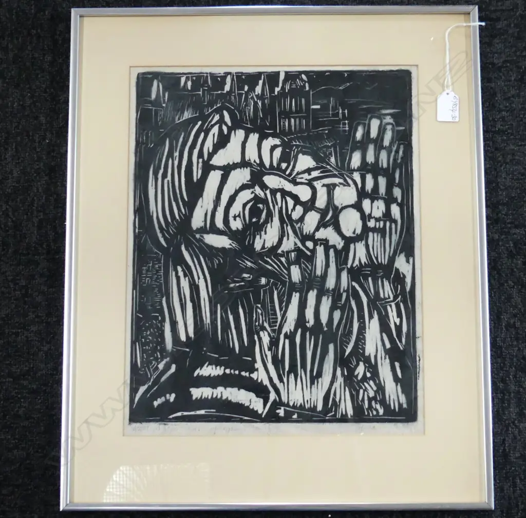 Stephan Preuschoff (1907-1994) Copernicus (astronomer) woodblock 410 x 325mm Note:.... Image 1++
