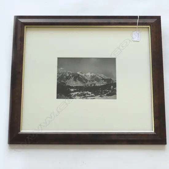 THE HERMITAGE MT COOK, EARLY 20THC SILVER IODIDE PHOTOGRAPH,140 x 200mm (image)