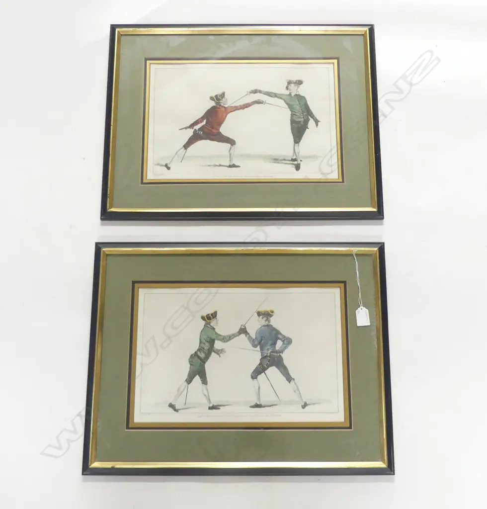 PR JAMES GWIN FRENCH FENCING PRINTS 250x385mm Image 1++