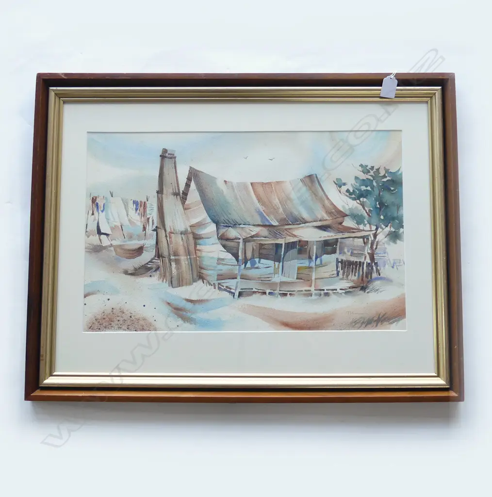TED SHERWIN, OLD COTTAGE W/C, SIGNED, 335 x 530mm Image 1++