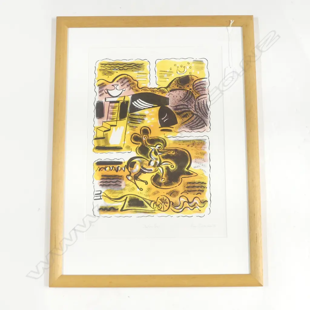 ALAN GILDERDALE 'SHADOW POOL' SCREEN PRINT 8/20 '86 460x330mm Image 1++