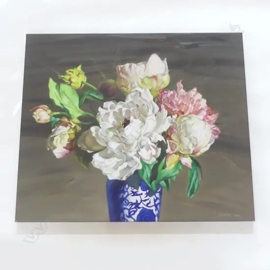ZOE FENG, FLORAL STILL LIFE, OIL ON CANVAS, 2014 605x710mm