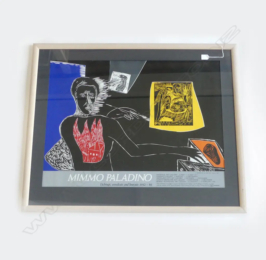 MIMMO PALADINO GALLERY POSTER 1988 585x780mm Image 1++