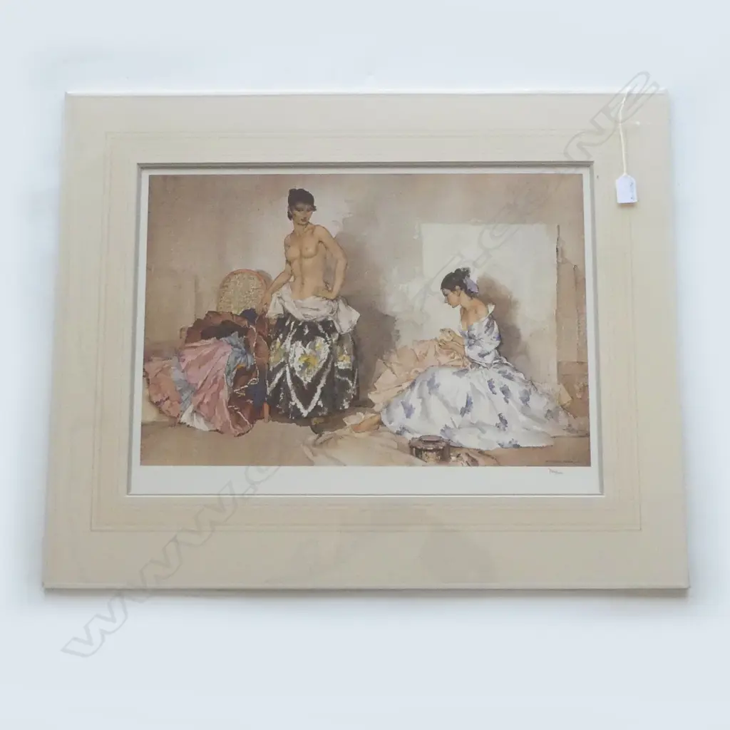 SIR WILLIAM RUSSELL FLINT (1880-1969) 'STUDIO ACCESSORIES'. MTD LTD ED COLLOTYPE PRINT 738/850. H.400x550mm Image 1++