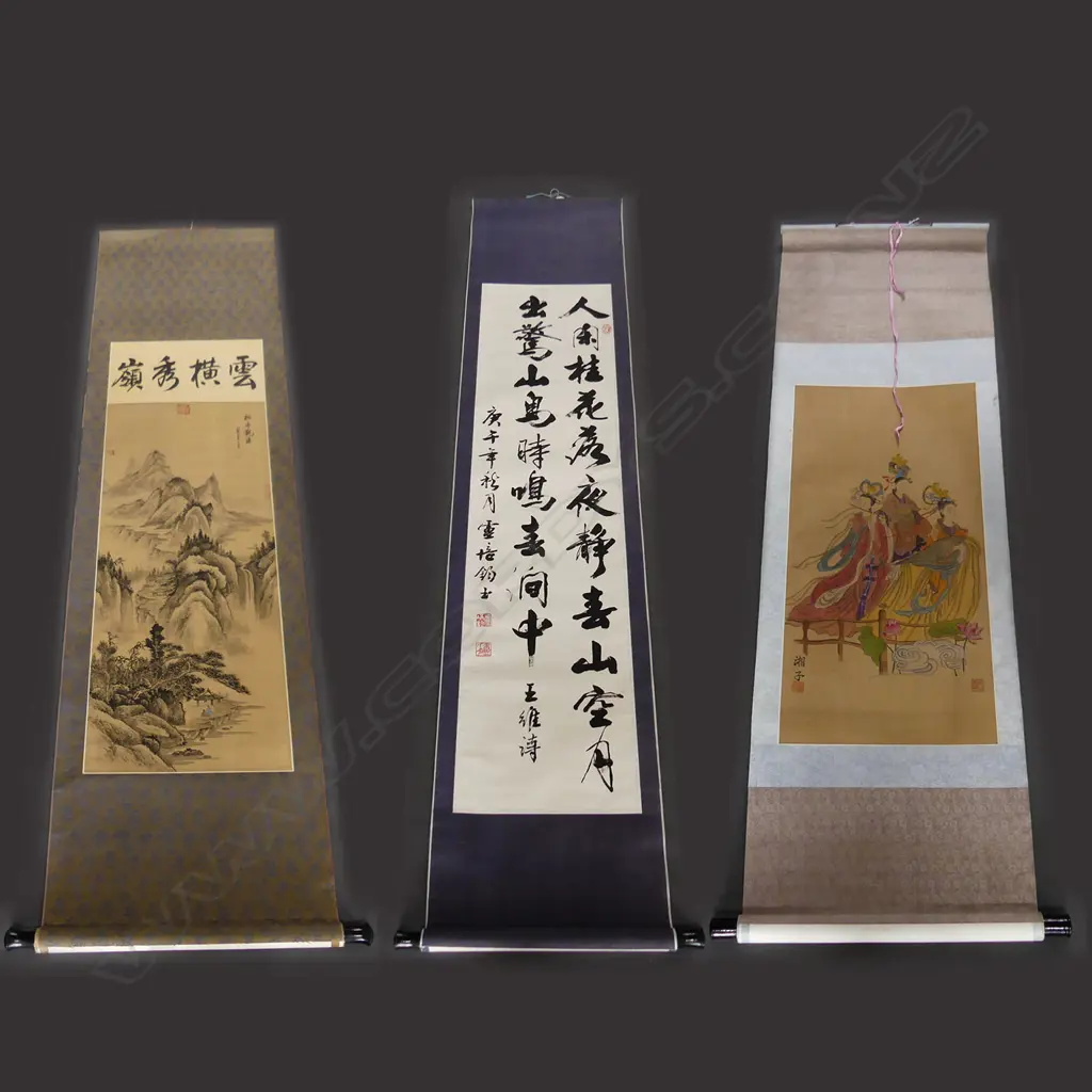 3 ORIENTAL SCROLLS Image 1++