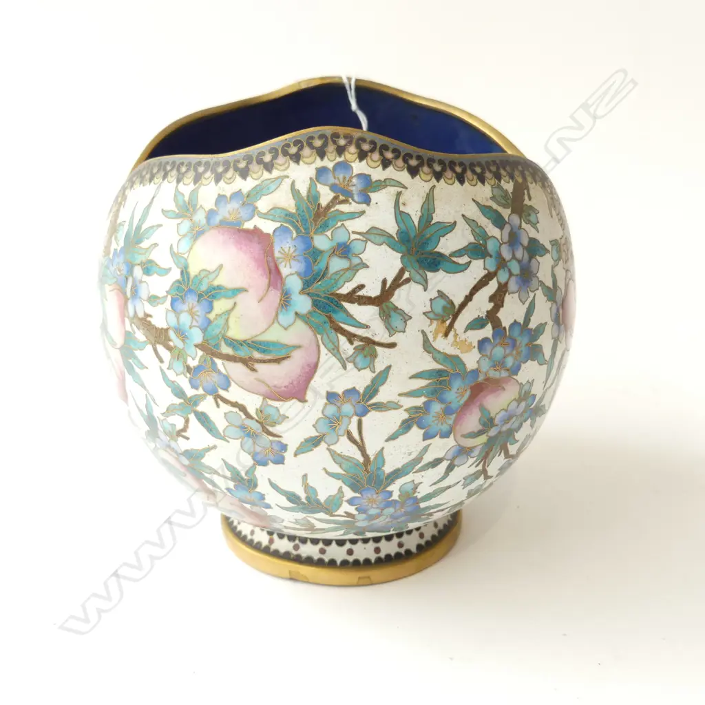 CLOISONNE SPHERICAL VASE H.155mm Image 1++