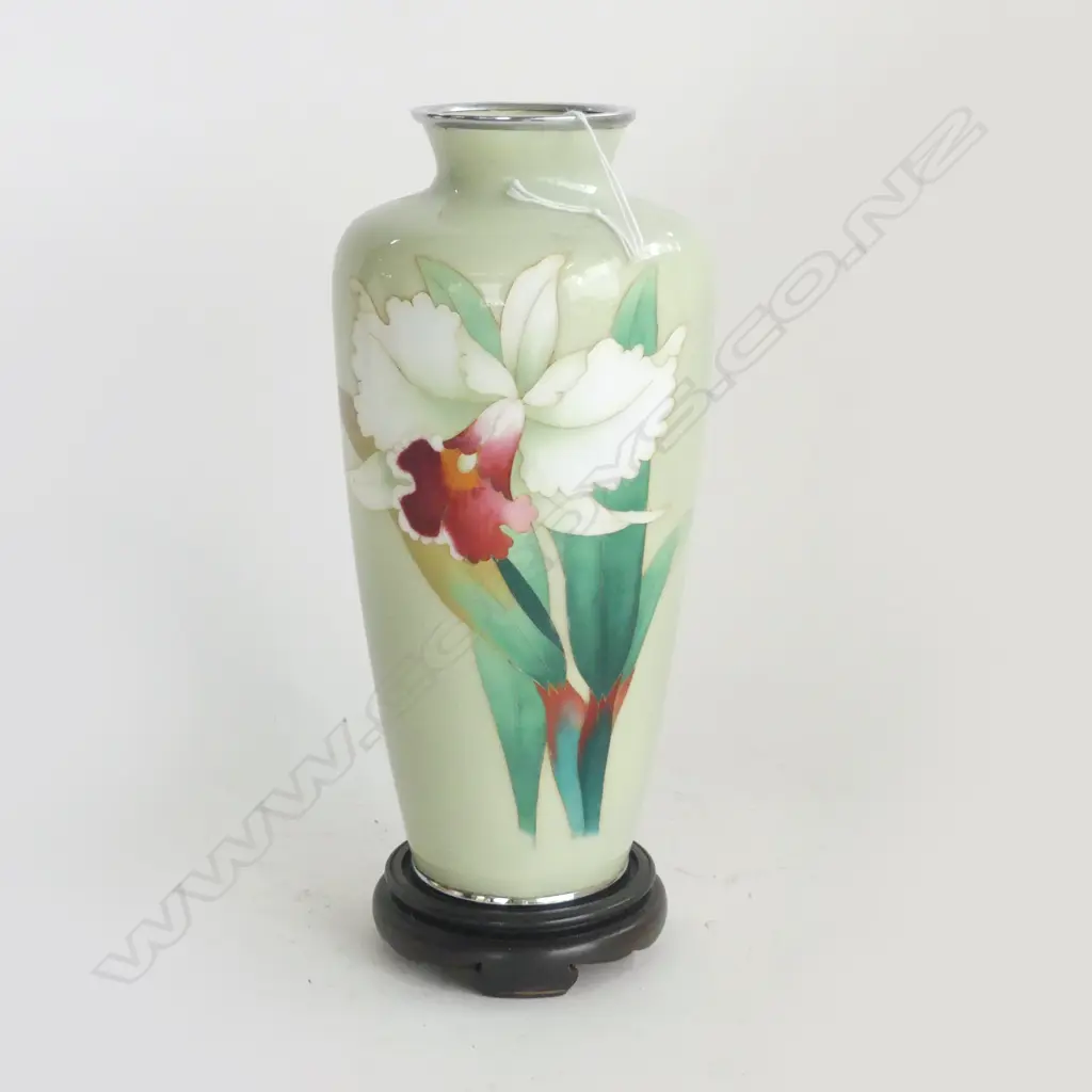 CLOISONNE VASE ON STAND H.265mm Image 1++