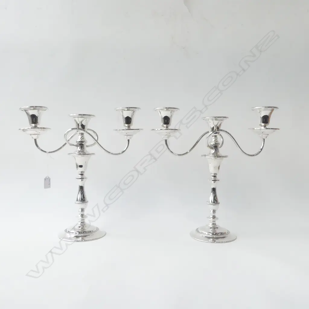 PR LG SILVER PLATE CANDLEABRA H.360mm Image 1++