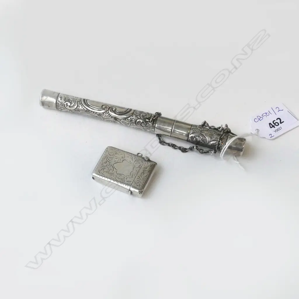 STG SILVER PENCIL HOLDER L.150mm, 26gms + VESTA 14gms Image 1++