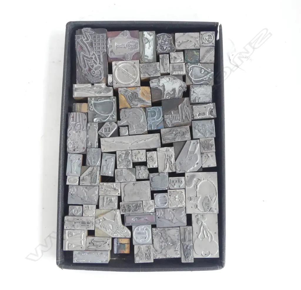 ASST. VINTAGE ADVERTISING PRINT BLOCKS Image 1++