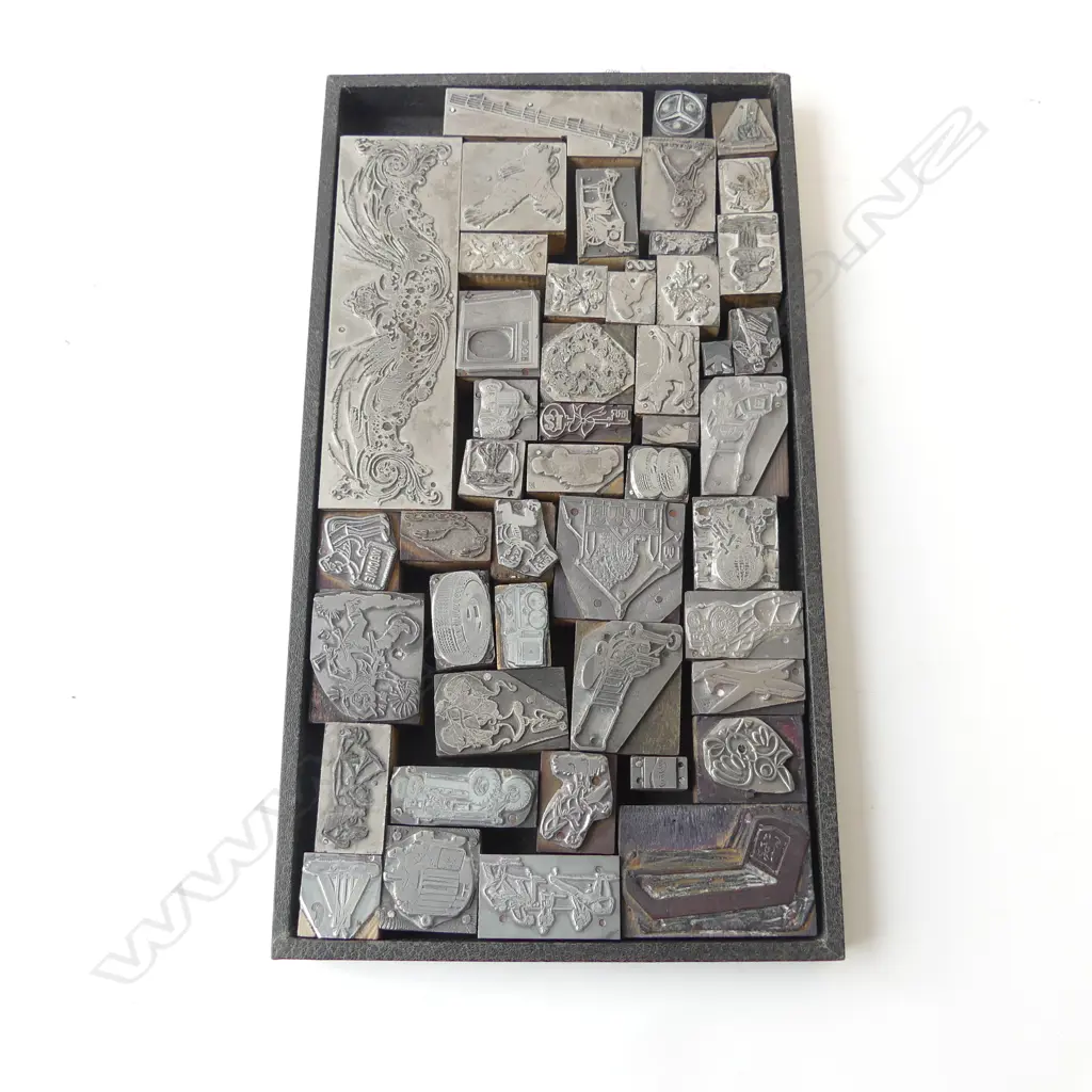 ASST. VINTAGE ADVERTISING PRINT BLOCKS Image 1++