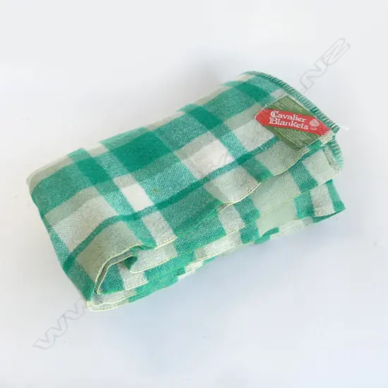 GREEN WOOL BLANKET