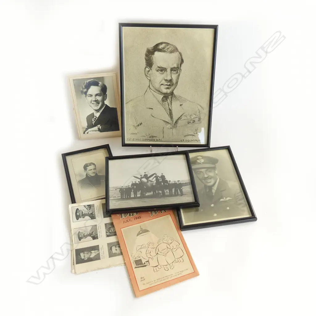 INFO PHOTOS SKETCHES ETC RE NZ FLYER JWSIMPSON DFC  Image 1++