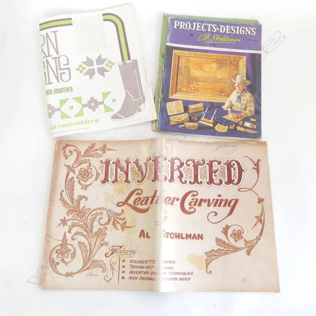 LEATHER WORK PATTERNS / STENCIL BOOKS Image 1++