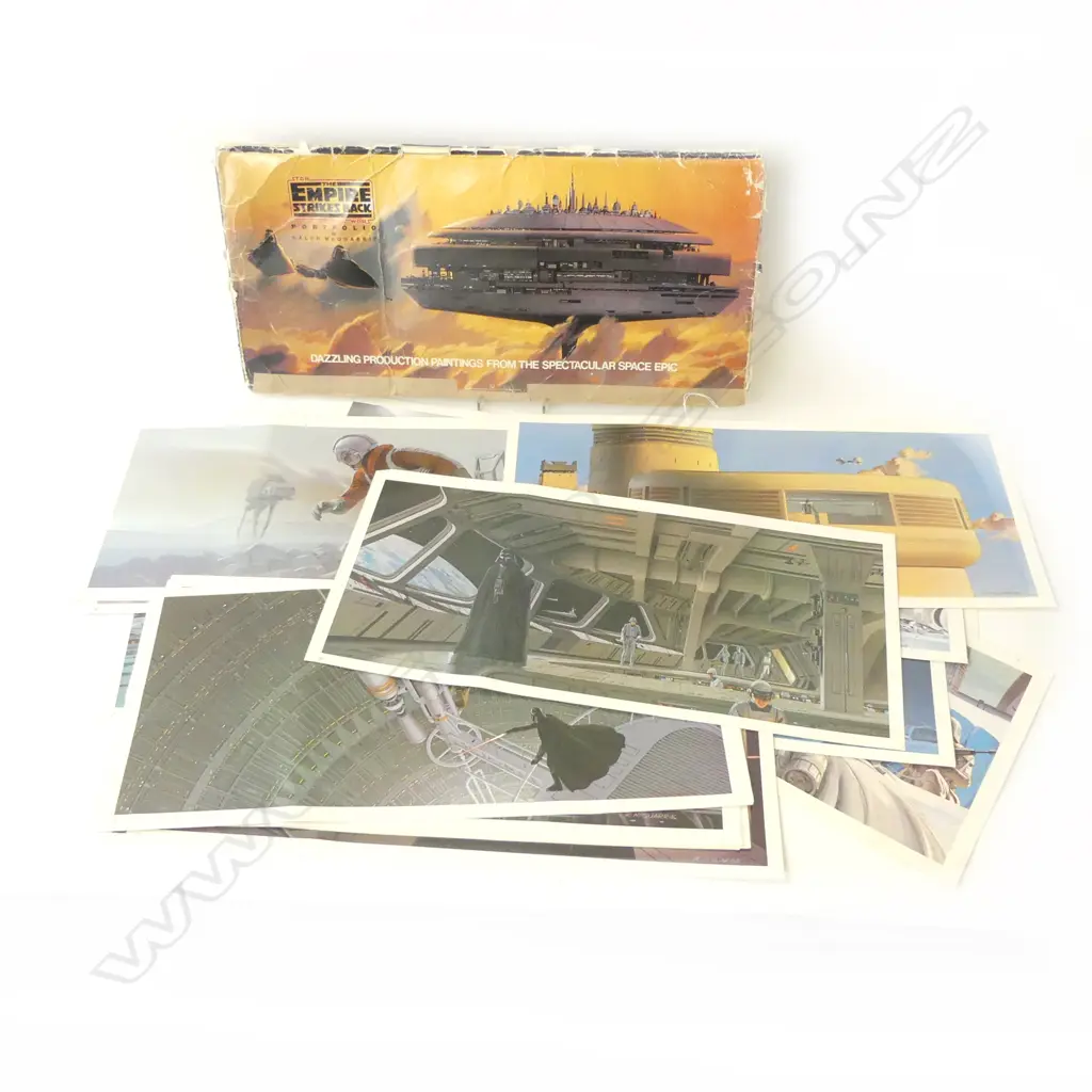 1980 'THE EMPIRE STRIKES BACK' PORTFOLIO, CONCEPT ARTWORK BY RALPH MCQUARRIE (cover envelope repaired) Image 1++