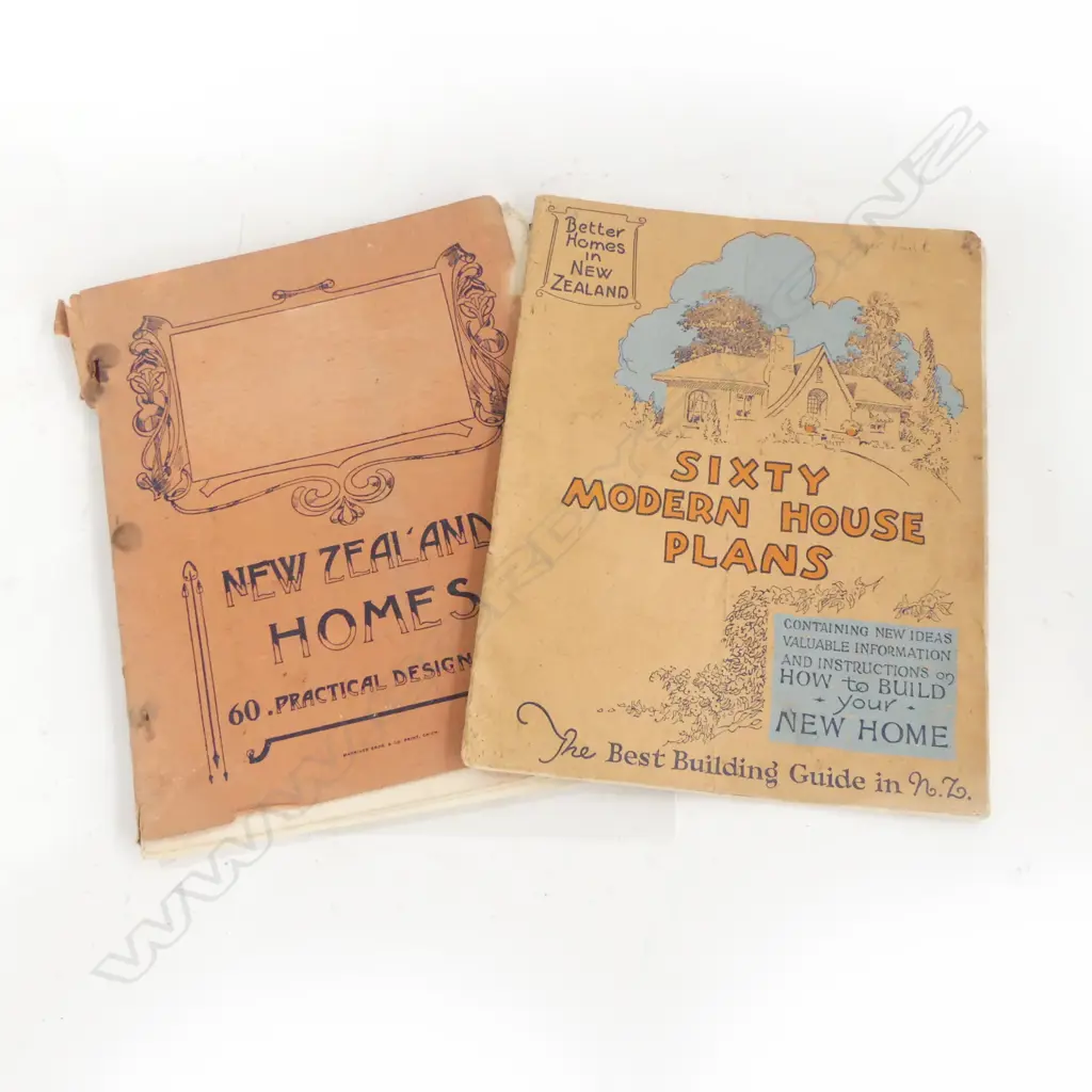 2 EARLY 20thC NZ HOUSE PLAN BOOKLETS Image 1++