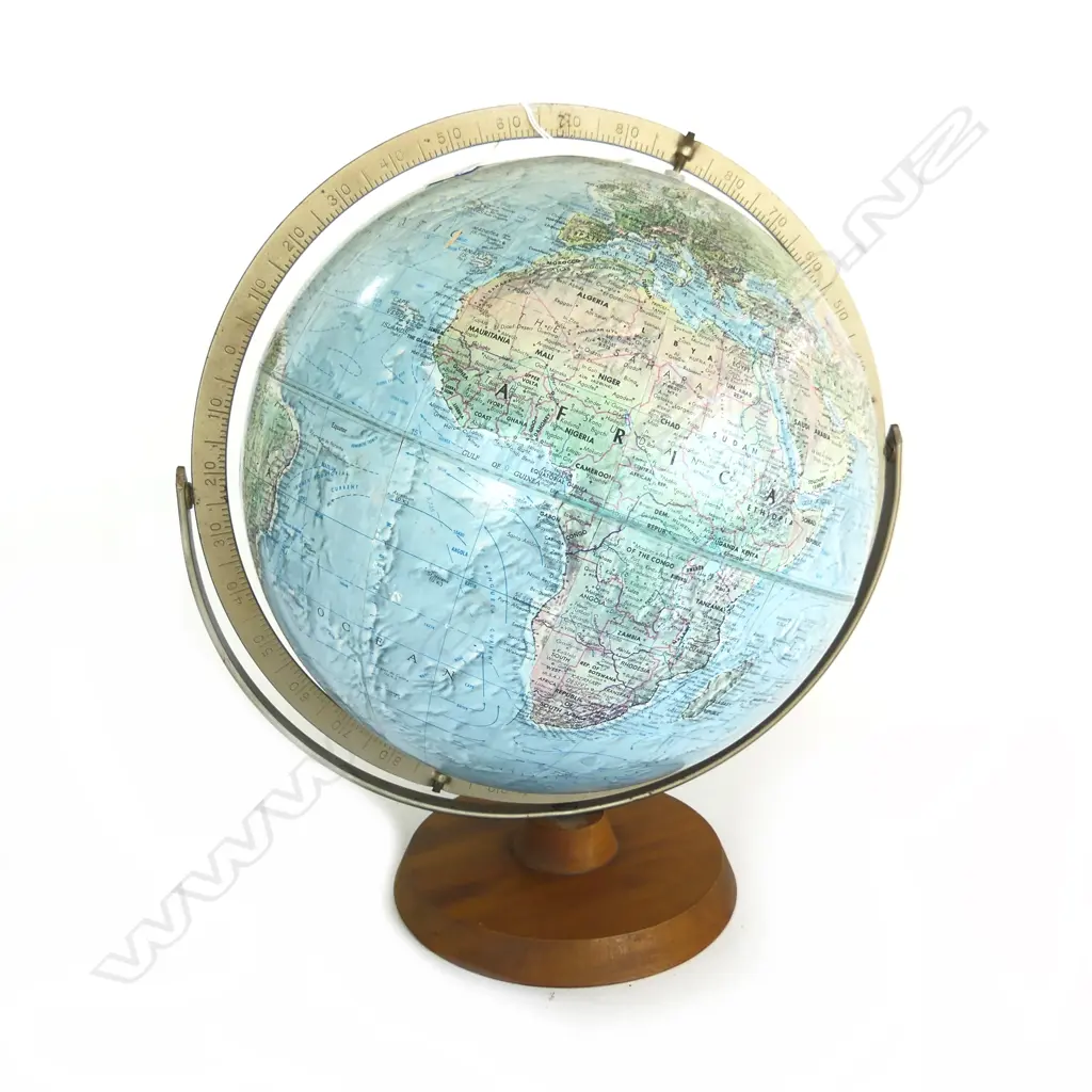 VINTAGE READER'S DIGEST GREAT WORLD GLOBE H.400mm Image 1++