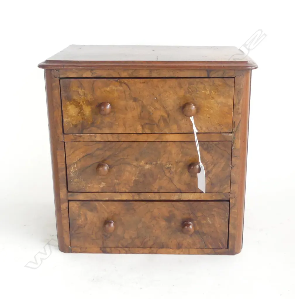 3 DRAWER WOODEN APPRENTICE CHEST 270x180x260mm Image 1++