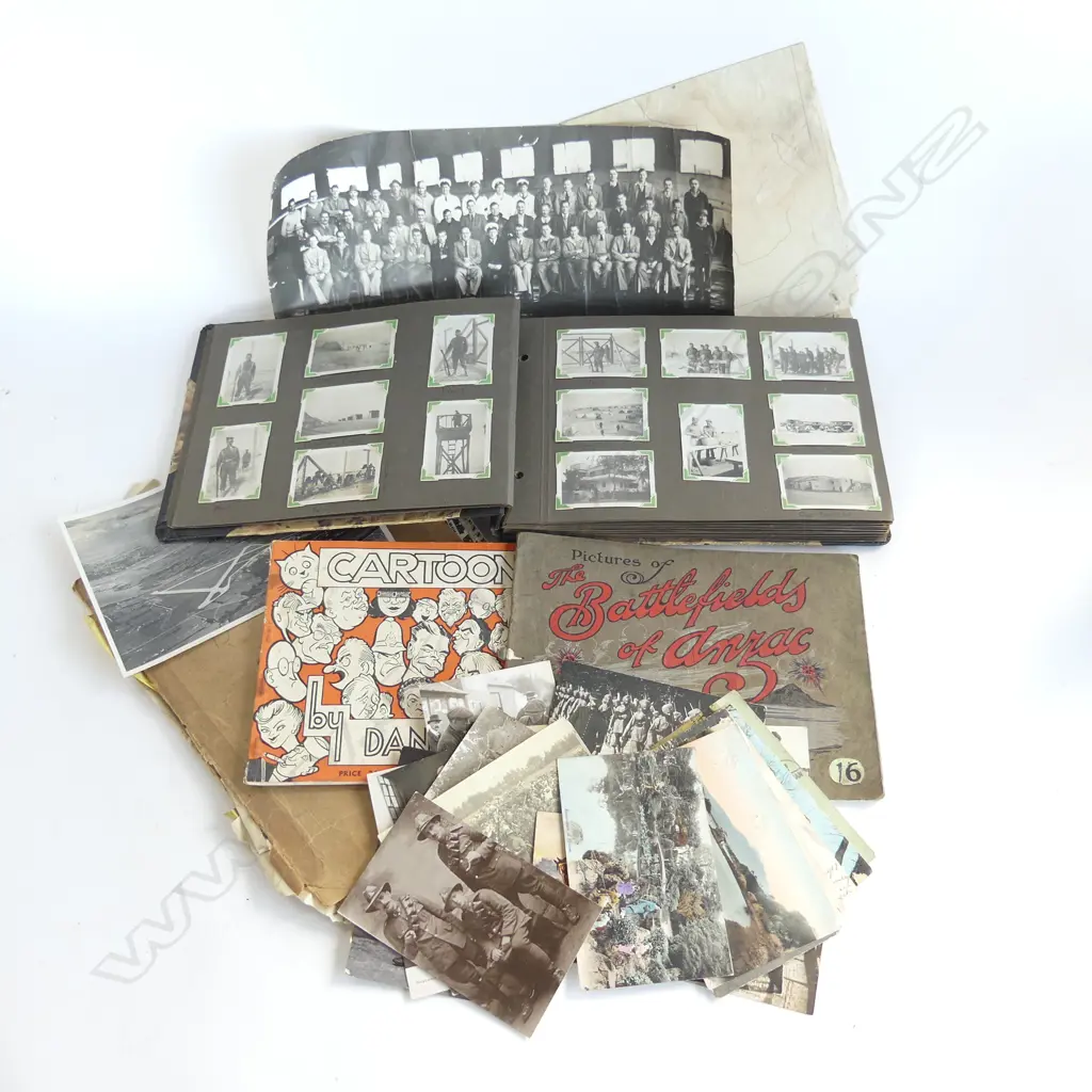 NZ MILITARY RELATED POSTCARDS BATTLE IMAGES ETC  Image 1++