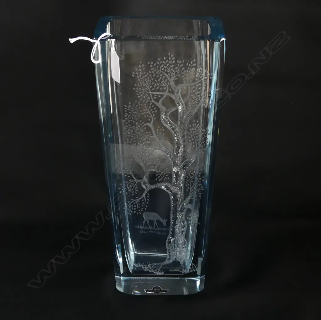 SWEDISH STROMBERGSHYTTAN CRYSTAL VASE H.320mm Image 1++