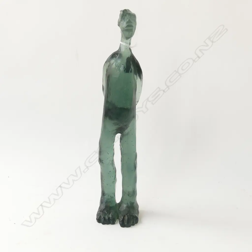 ANTHONY MORRIS (NZ b.1939) CAST GLASS FIGURE, 8/99 H.440mm Image 1++