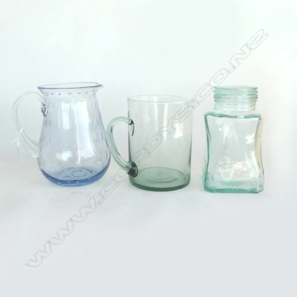 2 LG GLASS JUGS + JAR H.230mm Image 1++