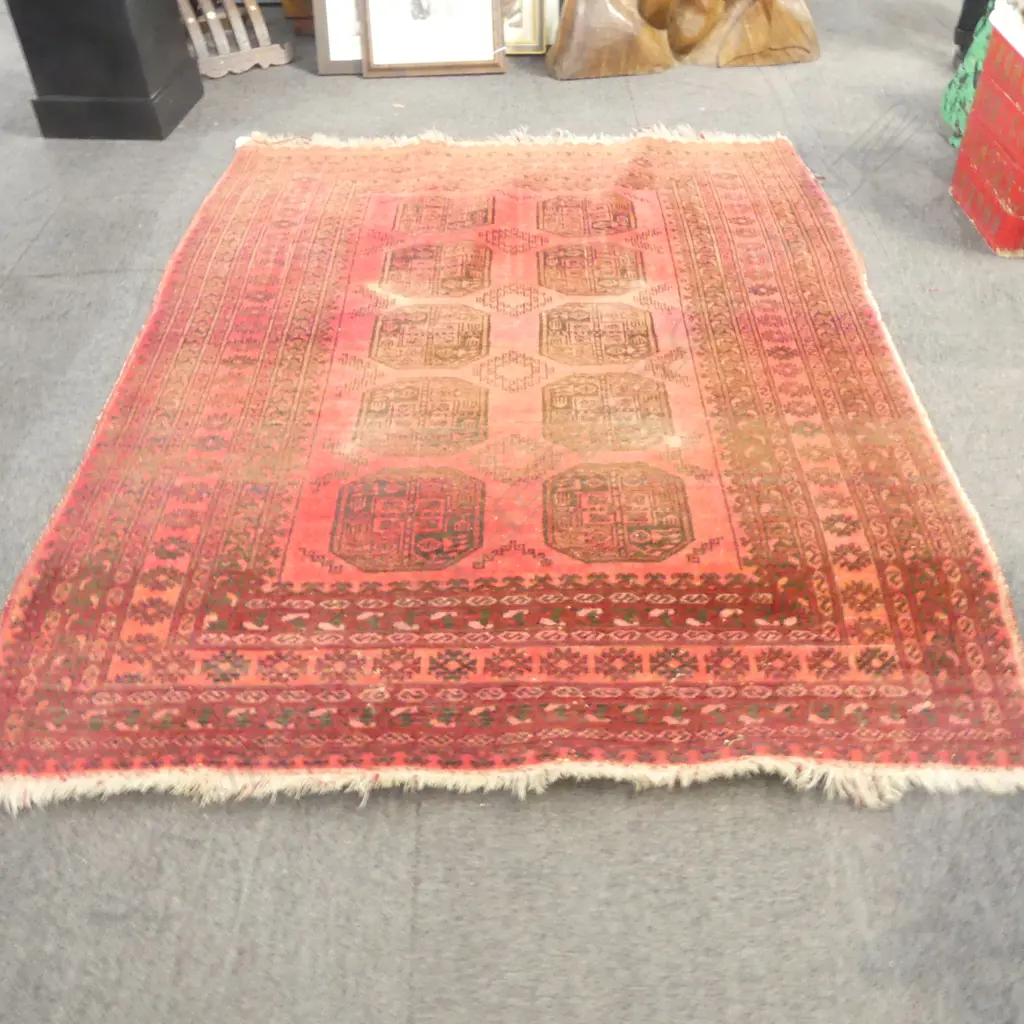 HAND KNOTTED ALL WOOL RUG 2000x1550mm Image 1++