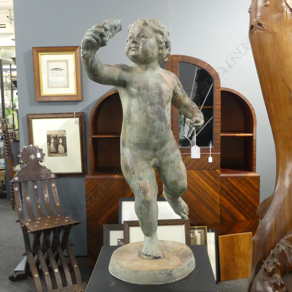 BRONZE PUTTI (H.700mm) ON PLINTH (H.800mm) Image 1++