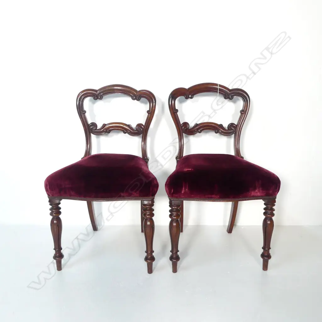 PR VICTORIAN MAHOGANY DINING CHAIRS Image 1++