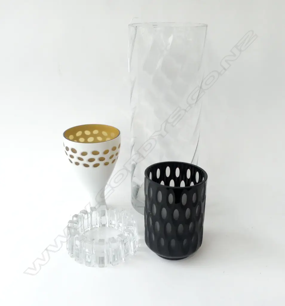 4 PCES GLASS INCL. LG KROSNO VASE H.500mm Image 1++