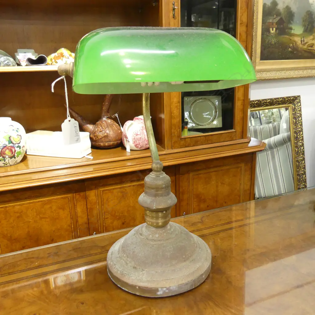 BANKERS LAMP (METAL TARNISHED) H.370mm Image 1++