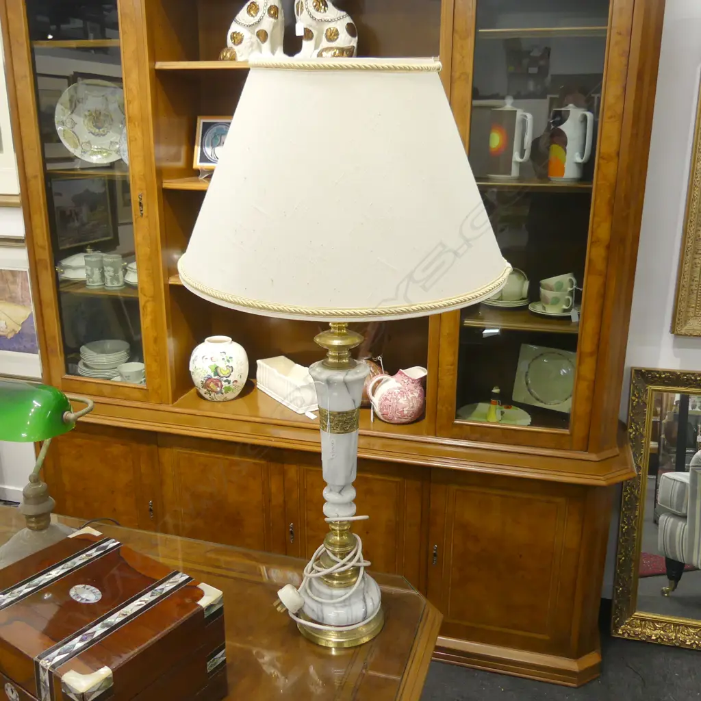 MARBLE TABLE LAMP H.870mm Image 1++