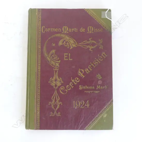 ANTIQUE SPANISH DRESS PATTERN BOOK 'CARMEN MARTI DE MISSE, EL CORTE PARISIEN' BARCELONA 1923
