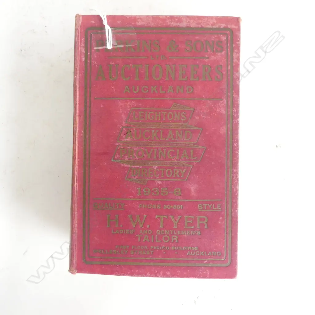 AUCKLAND PROVINCIAL DIRECTORY 1935-36 Image 1++