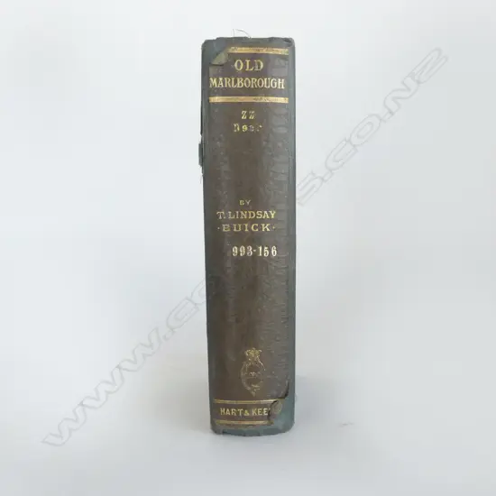 BOOK 'OLD MARLBOROUGH' THE STORY OF A PROVINCE, T. LINDSAY BUICK, J.P. 1900
