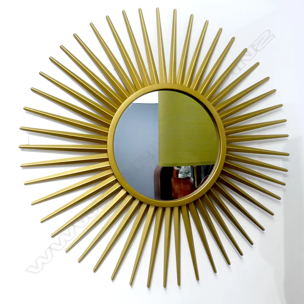 GOLD STAR BURST MIRROR 860mm dia Image 1++