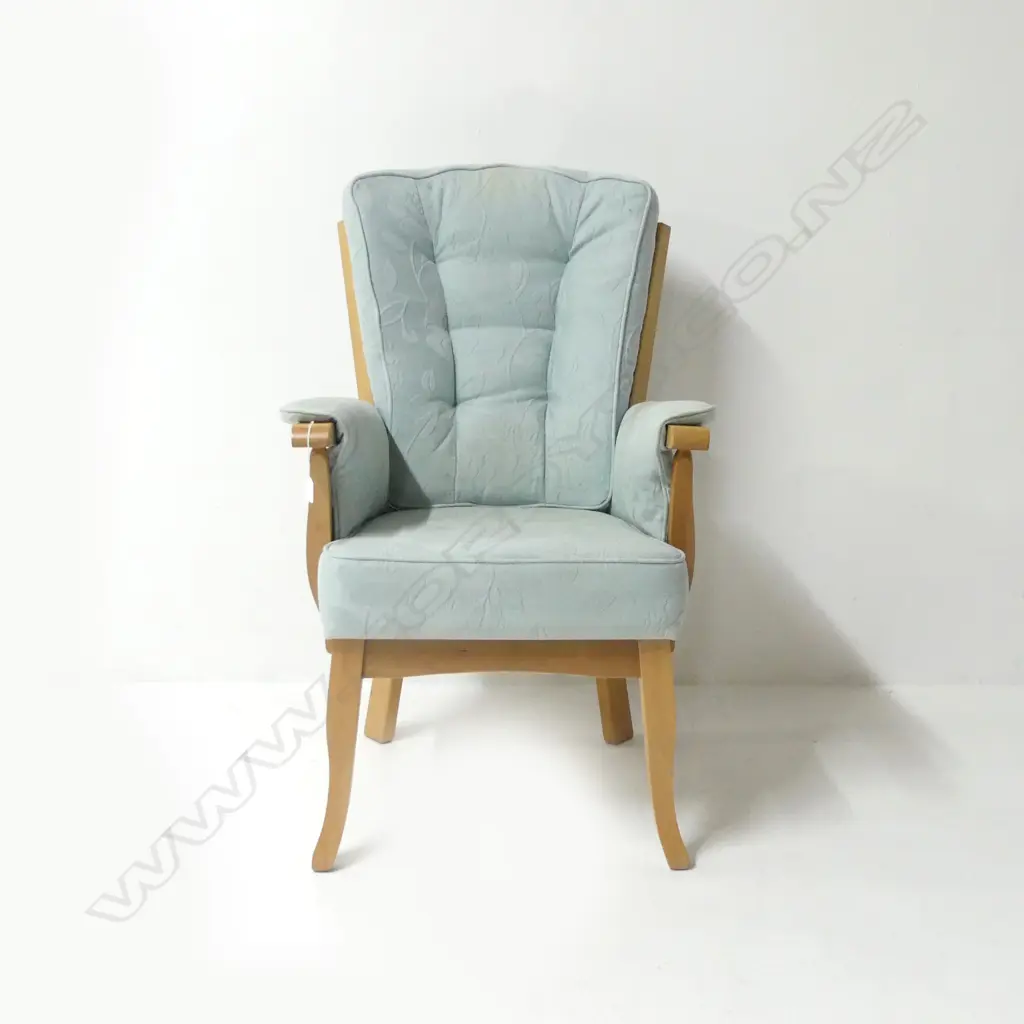 ARMCHAIR, BLUE UPHOLSTERY Image 1++