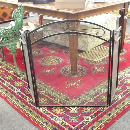 BLACK METAL FIRESCREEN H.815mm